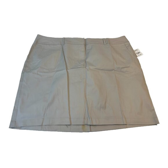 Venezia Women's Khaki Stretch Skirt with Pockets Size 24 - Picture 1 of 6
